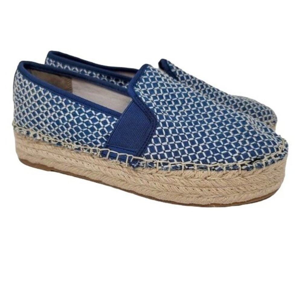 Circus Sam Edelman Slip On Round Toe Christina Blue Espadrilles Size 8.5